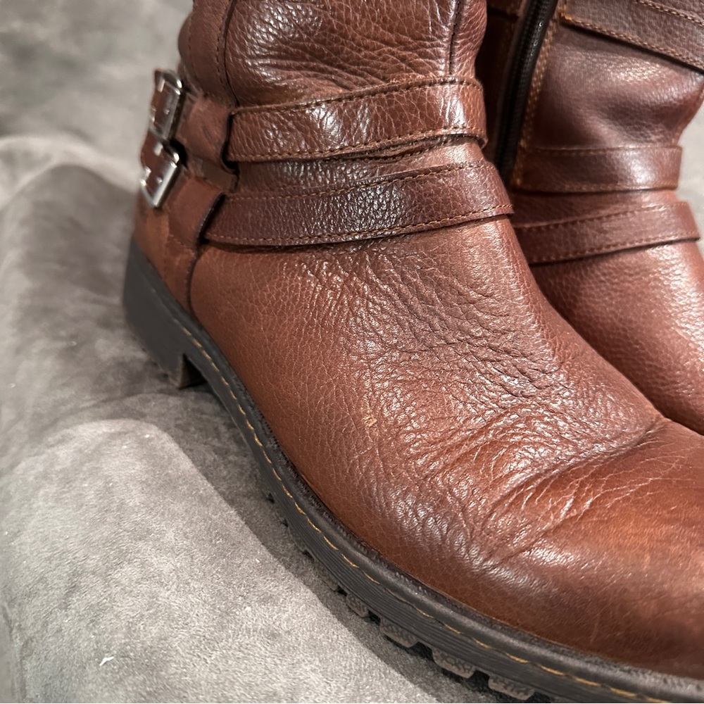 B.O.C. Born Concept Tall Leather Riding Boots — Brown (Size 11) - Picture 10 of 10